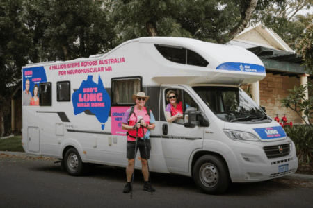 Nedd Brockmann inspires Perth grandfather’s 3500-kilometre charity trek