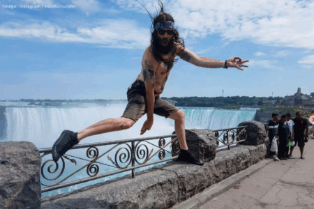 Make air, not war: The philosophy of air guitar legend Nordic Thunder