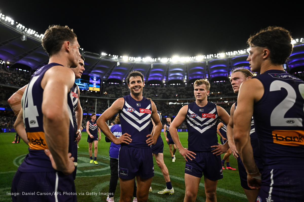 Article image for Dockers dismiss ‘Wharfie Time’ grand final rumours