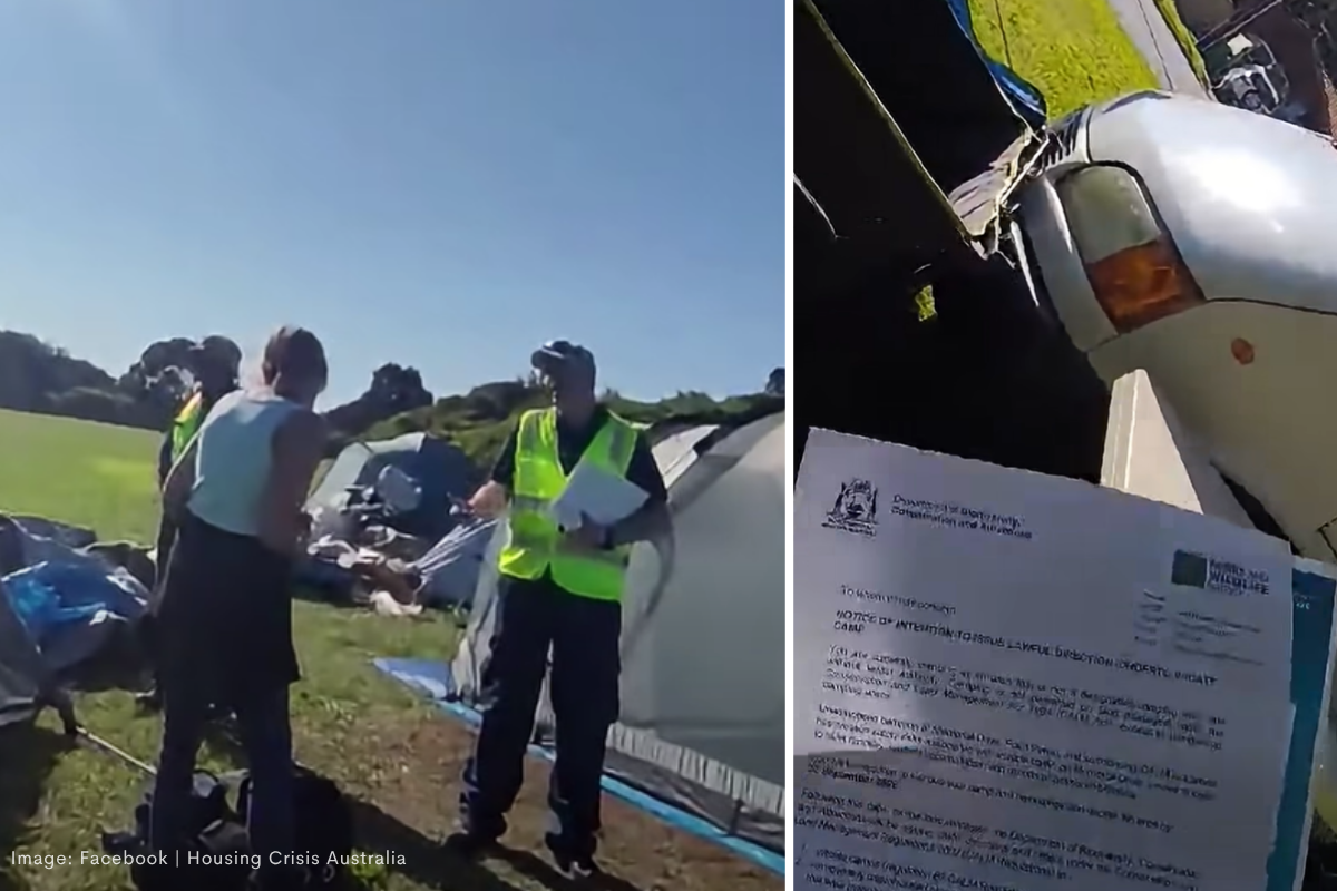 Article image for Rockingham homeless encampment on Memorial Drive given warning to clear out