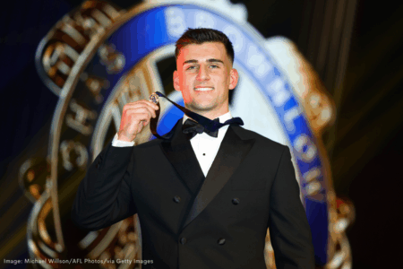 Nick Daicos smashes Brownlow record in proud family night