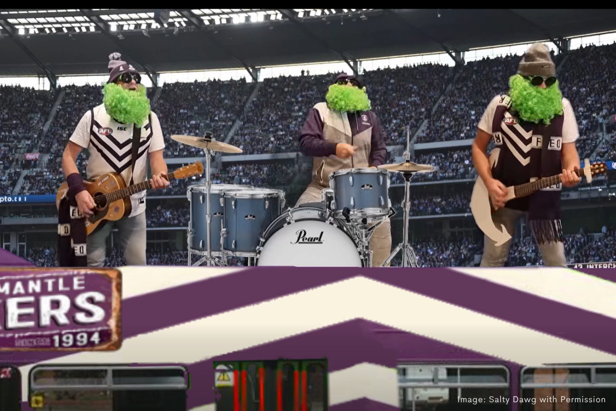 Article image for Fremantle’s ultimate fan-musician drops new anthem ahead of grand final