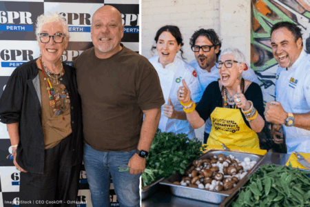 Turning the tables: Perth leaders cook up rescued food to help those in need