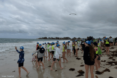 Nippers back in the ocean one month after fatal shark attack