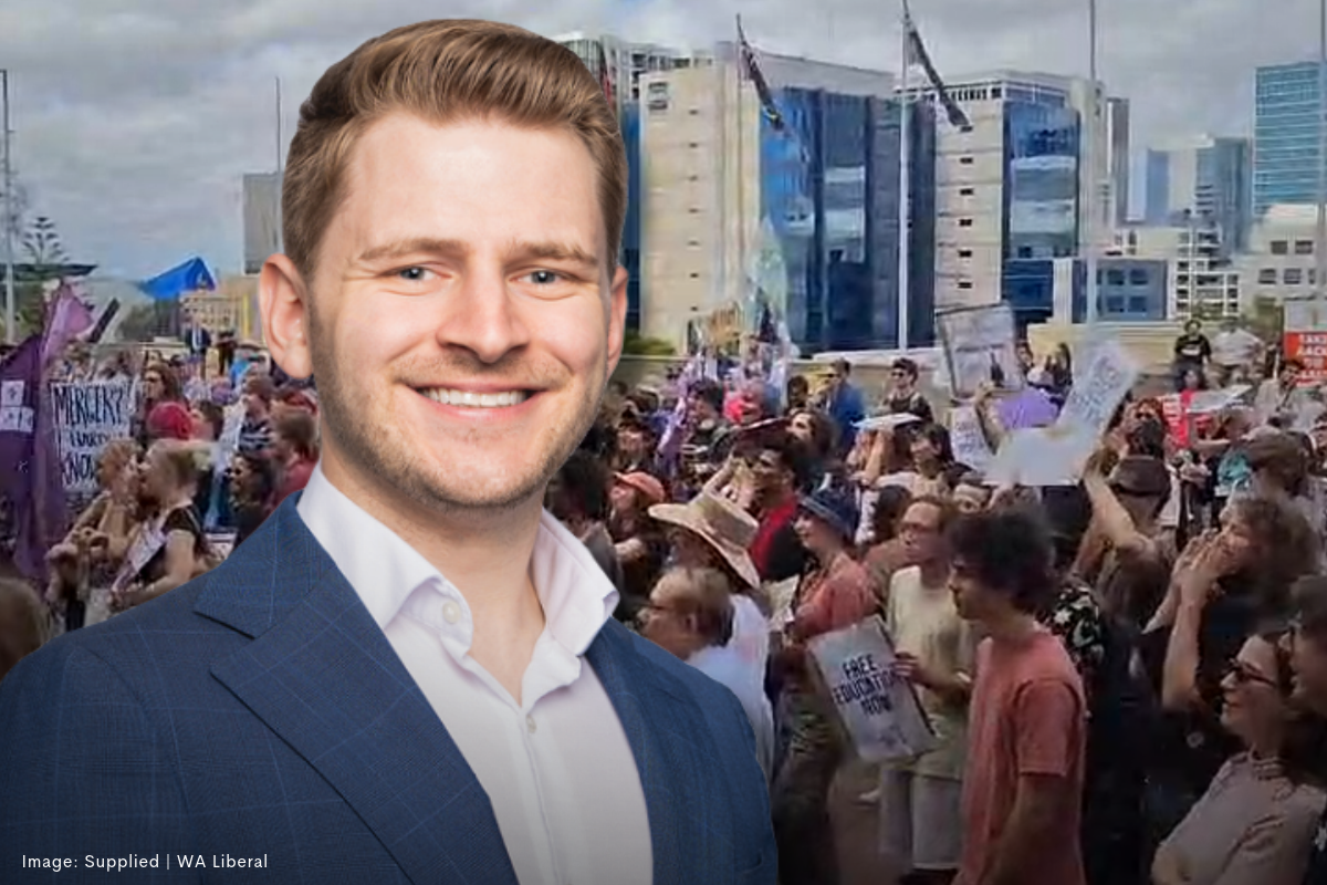 Article image for Shadow minister for education booed at university merger rally